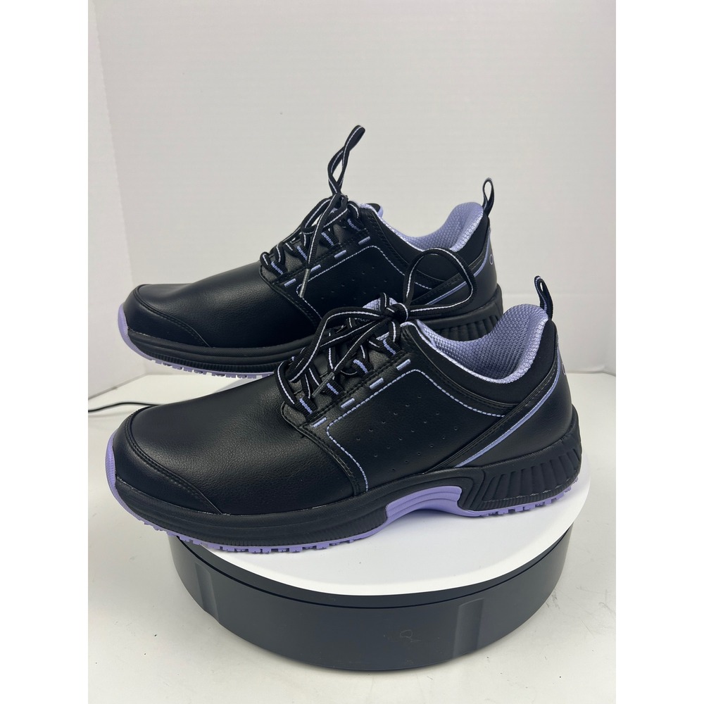 Orthofeet Women's 10M Black Purple Comfort Orthopedic Athletic Walking Shoes - Picture 3 of 17